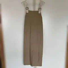 アーバン リサーチ ベージュ サスペンダーワンピース