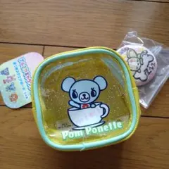 ポンポネット☆窓つきスクエアポーチ