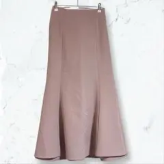 a3618 イング ロングスカート ピンク F バックリボン ウエストゴム 春夏