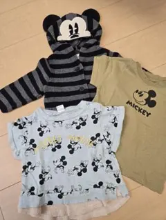 ミッキー デザイン 3点セット ベビー服