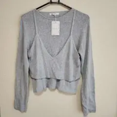 レイヤードトップス ニット