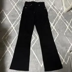 フレアデニム黒　M