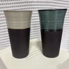陶器製カップ2個セット