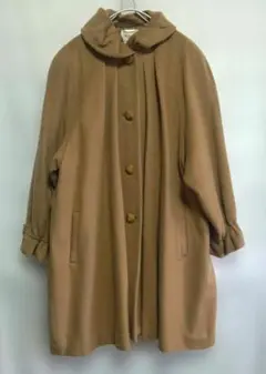 大きいサイズ　昭和レトロ　アルパカモヘア100%　Mignon ウールコート