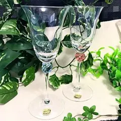 未使用品 BOHEMIA CRYSTAL ボヘミアクリスタル 可愛いワイングラス