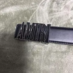 AMIRI ブラックレザーベルト
