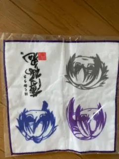 キャラクターイラストハンカチ2枚セット