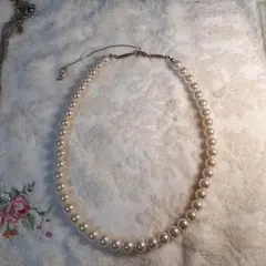 ホワイトパール ネックレス 調整可能