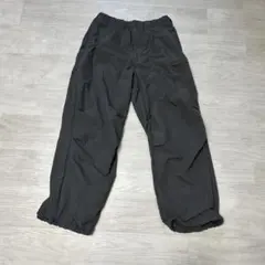 GU M ナイロンジップパラシュートパンツ グレー
