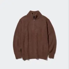 UNIQLO スフレヤーンハーフジップセーター