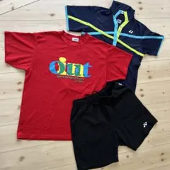 ヨネックス　半袖ハーフパンツ3点セット