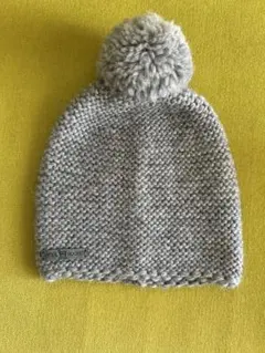 ニット帽　リトアニア　アルパカ混ハンドメイドグレー