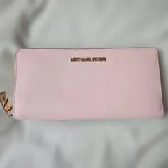 MICHAEL KORS 長財布 ラウンドファスナー ピンクのサムネイル