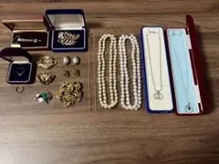 4★遺品整理★パールネックレス★指輪★ブローチなど