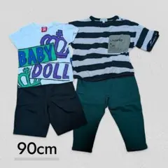 90cm コムサ ベビド BRANSHES 男の子 まとめ売り Tシャツ パンツのサムネイル