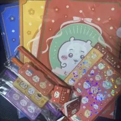 ちいかわ　クリアファイル　ビニールペンポーチ　シール　セット　キャンドゥ