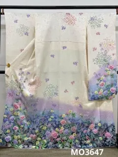 振袖 銀通し 金彩 身丈161cm 撥水加工済 MO3644 - メルカリ