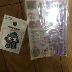 ハンギョドン ワッペン&キティ キラキラシール