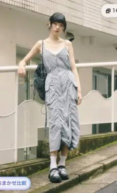 本日限定値下げSLY FRONT ZIP GATHER CAMI ワンピース