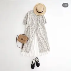 美品️️꙳⟡ お値下げ受付中!! SamansaMos2七分袖 ロングワンピース