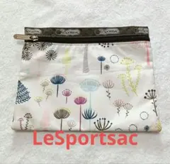 LeSportsac 　レスポートサック　花柄 フラグメント　フラットポーチ