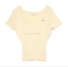 andmary Lacey mary logo tops/ivory - メルカリ