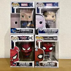 訳あり Funko POP! スパイダーマン系フィギュア 4体セット - メルカリ