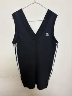 adidas ノースリーブ ワンピース ブラック