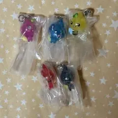 しずくちゃん　めじるしアクセサリー2 ガチャ　5点