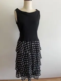 ✨ エムズグレイシー　ドッキング　ワンピース40 半袖　水玉✨00