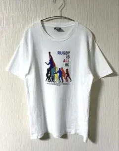 Canterbury RUGBY IS ALL グラフィックTシャツ ホワイトのサムネイル
