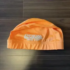 セントラルスポーツ　水泳帽子　オレンジ　Ｌサイズ
