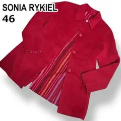 SONIA RYKIEL ソニアリキエル テーラードジャケット コート 赤 46のサムネイル