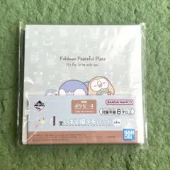 ポケピース　一番くじ　I賞　ハギレ風メモパッド　ポッチャマ&モクロー