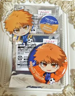ブルーロック amie 缶バッジ アクリルスタンド 國神 錬介 2個セット