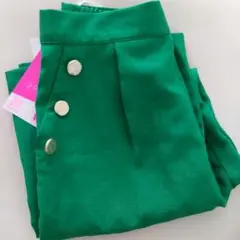 ViViコラボ2PINK麻調ワイドパンツ