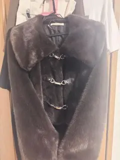 MAJESTIC LEGON ファーコート ダークブラウン