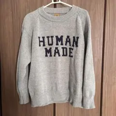 HUMAN MADE グレー ニットセーター