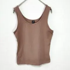 SHEIN シーイン 無地 タンクトップ M ブラウン インナー 普段使い