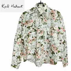 Karl Helmut カールヘルム　フローラル 薔薇柄 長袖 シャツ　F