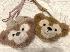【ディズニー】ダッフィー＆シェリーメイ　首かけポーチセット　パスケース