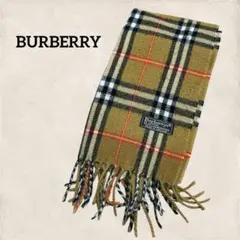 BURBERRY LONDON バーバリー　カシミヤ100%マフラー　チェック