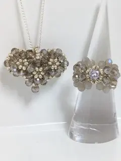 ビーズリング♡ペンダントセットNO.15