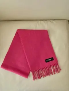 美品】LANVIN カシミアマフラー 赤 ケアジェンヌ 2025年最新】ランバン