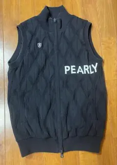 PEARLY GATES ネイビー✖️ブラック　 リバーシブルファスナー付ベスト