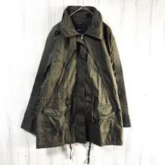 【春の羽織に】GAP ミリタリージャケット M カーキ ステッチデザイン 希少