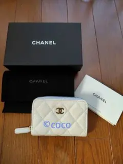 し様 未使用 CHANEL マトラッセ ココマーク ラインストーン ジップコ