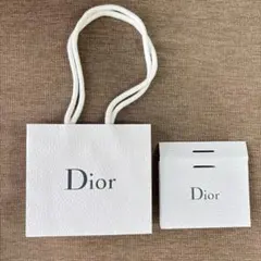 Dior ディオール　ホワイト紙袋　ショッパー　ショップ袋　2セット