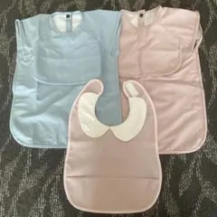 新品お食事エプロン 3枚セット Sサイズ　Mサイズ　防水　高品質　pu素材　ビブ