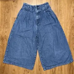 ウエストゴム ワイドパンツ